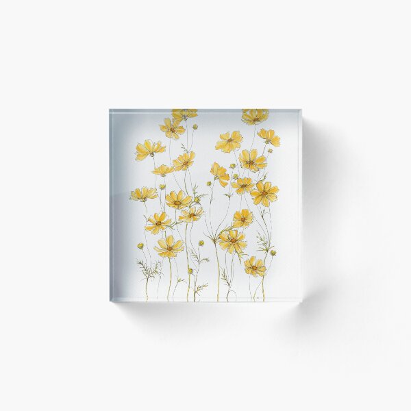 Item preview, Yellow Cosmos Flowers designed and sold by JRoseDesign.