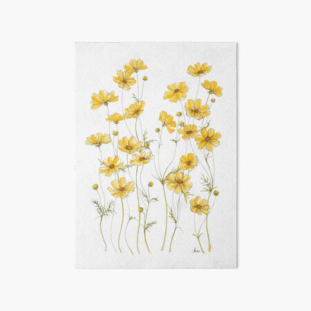 Item preview, Yellow Cosmos Flowers designed and sold by JRoseDesign.