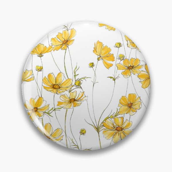 Item preview, Yellow Cosmos Flowers designed and sold by JRoseDesign.