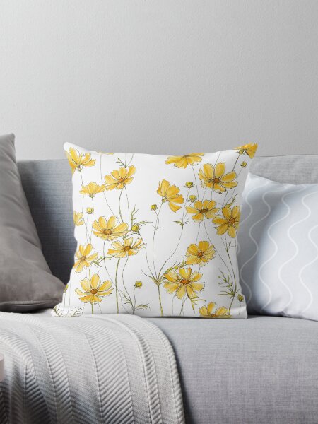 Item preview, Yellow Cosmos Flowers designed and sold by JRoseDesign.