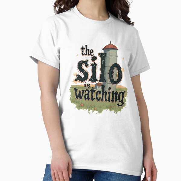 Vista previa del artículo con la obra «El silo está mirando», diseñado y vendido por scarlov.