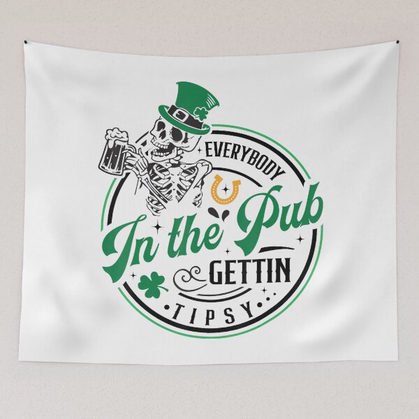 Item preview, Everybody In The Pub Getting Tipsy St Patricks Day Vintage designed and sold by Vincent-Cloud.
