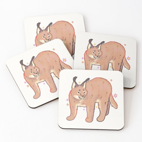 Item preview, Cute caracal illustration  designed and sold by Mayarartsy.