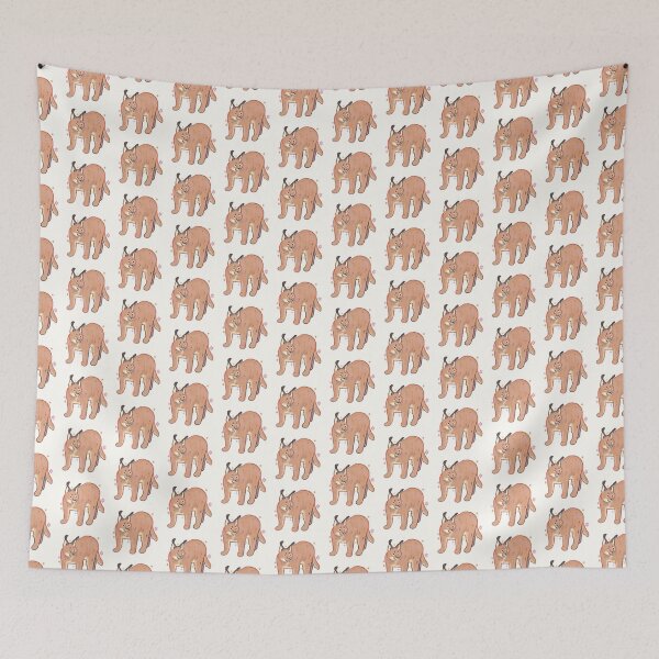 Item preview, Cute caracal illustration  designed and sold by Mayarartsy.