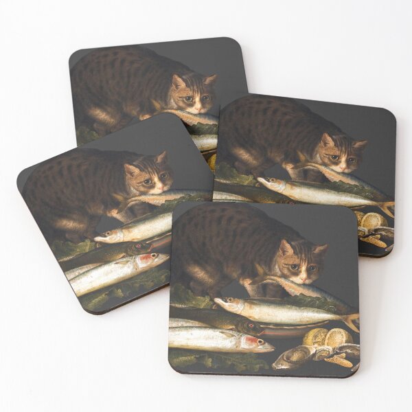 Item preview, Renaissance Cat Stealing Fish designed and sold by elinaarbidane.