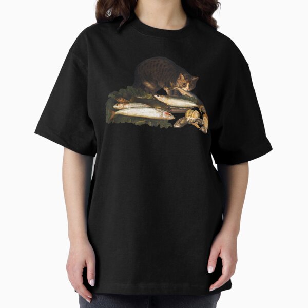 Artikel-Vorschau von Renaissance-Katze stiehlt Fisch, designt und verkauft von elinaarbidane.