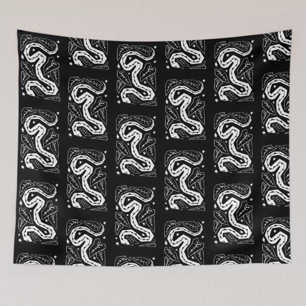 Item preview, Snake With Alocasia Linoprint designed and sold by annexart.