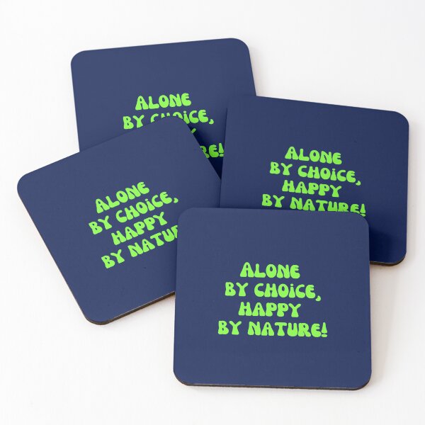 Item preview, Alone by choice, happy by nature! designed and sold by Pawethic Prints Studio.