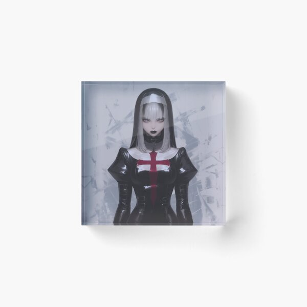 Item preview, Goth Nun designed and sold by CursedbyLilith.
