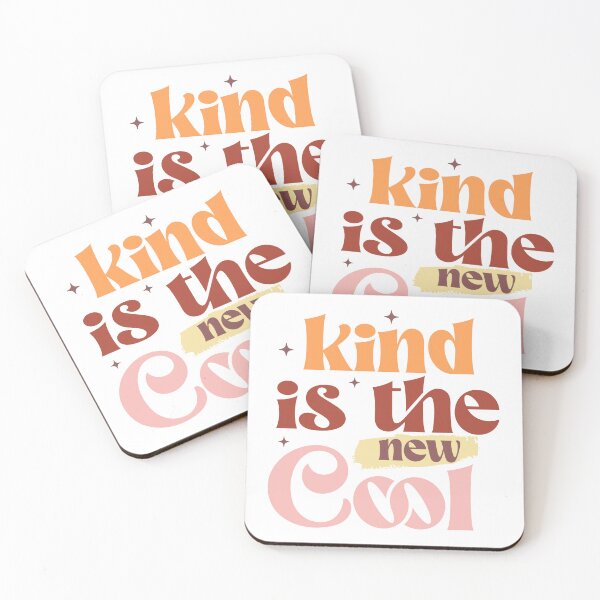 Item preview, Kind Is The New Cool Positive Message Typography Art designed and sold by Art-shia.