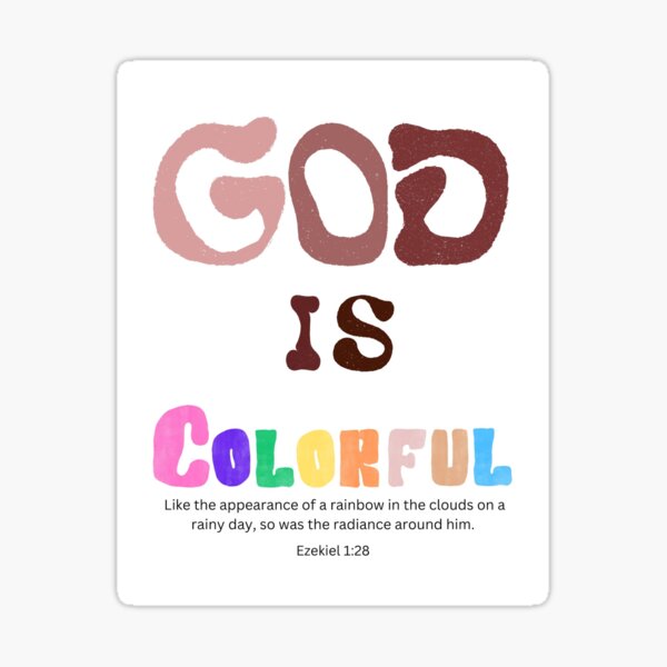 Item preview, God is Colorful / Rainbow / Graphic Tee designed and sold by ErynRoseDesign.