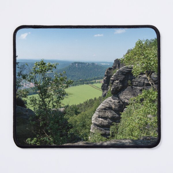 Item preview, Trees and rocks on the Lilienstein mountain, Saxon Switzerland designed and sold by Heidemüllerin.