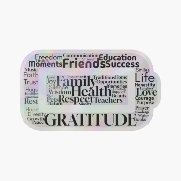 Item preview, Minimalist Gratitude Calligraphy – Inspirational Word Art designed and sold by diaza.