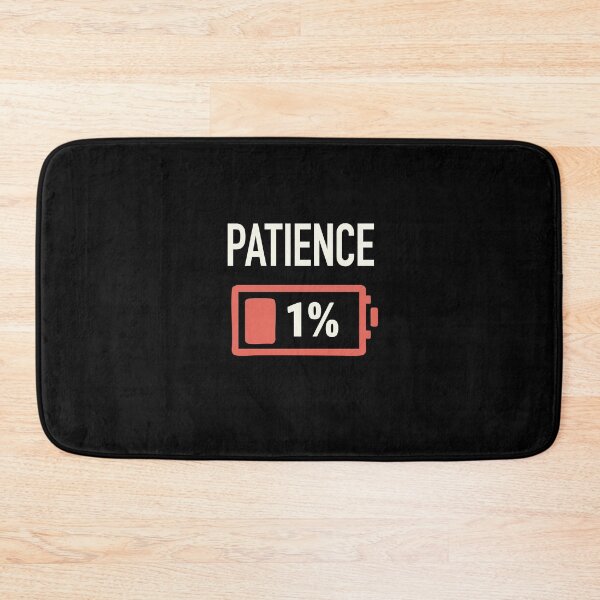 Item preview, Patience Running Low with Low Battery Icon Funny Tired Impatient designed and sold by w1ckerman.
