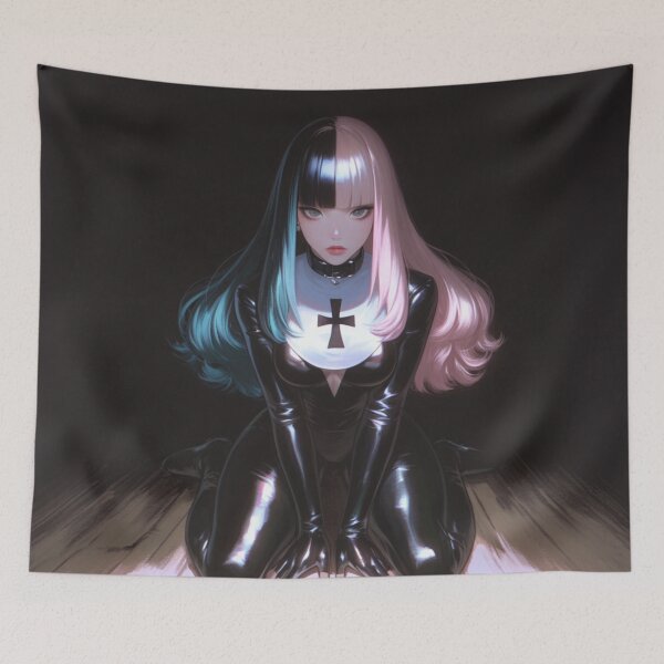 Aperçu de l'œuvre Nonne gothique en latex créée et vendue par CursedbyLilith.