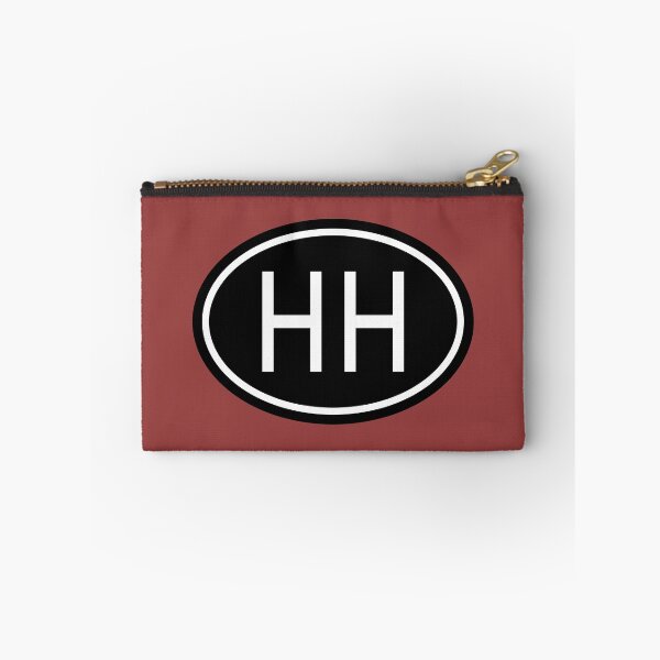 Item preview, HH Initials Monogram Oval White Letters designed and sold by Jeallan Designs.
