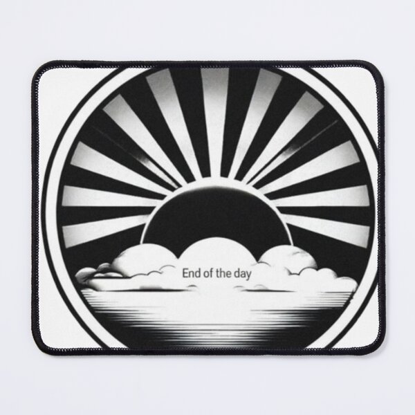 Item preview, End of the Day - Black & White Minimalist Sunset designed and sold by MaciejCraft.