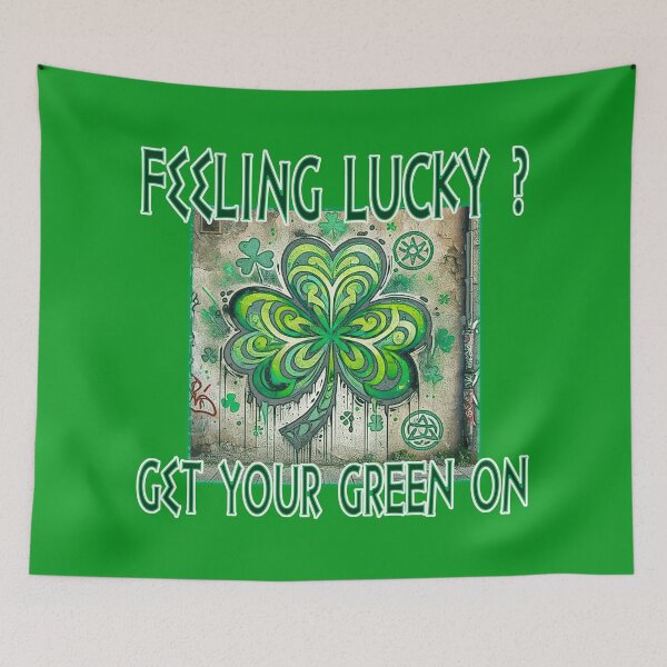 Item preview, St Patrick's Day Lucky Clover Irish Pride Street Art designed and sold by Medjed-Studios.