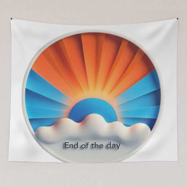 Item preview, End of the Day - Vibrant Sunset Illustration designed and sold by MaciejCraft.