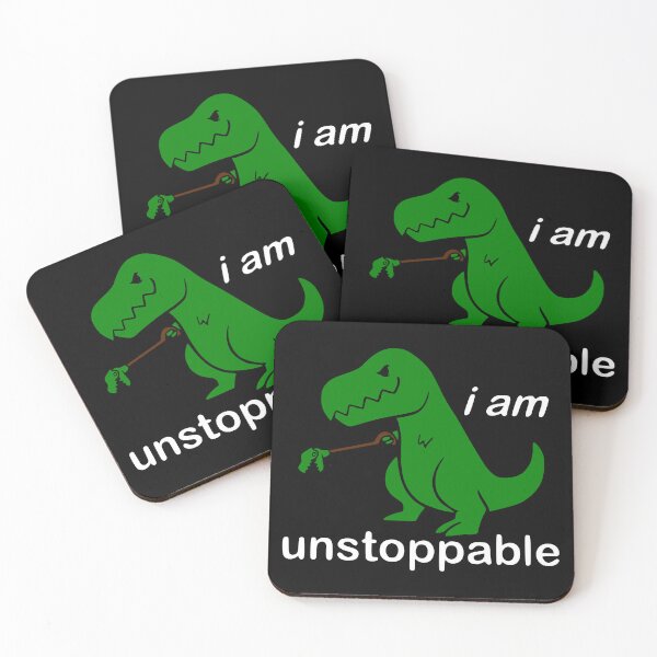 Item preview, T-Rex Unstoppable: Funny Dino Determination Tee designed and sold by fizzytees.