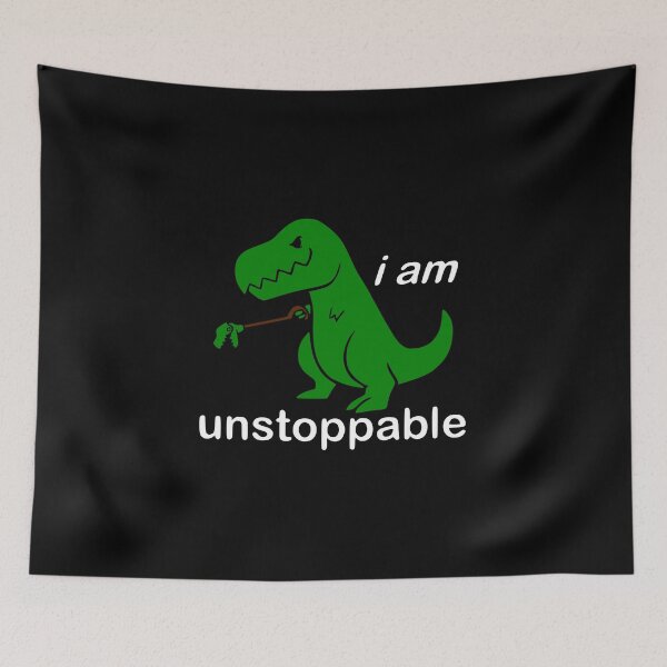 Item preview, T-Rex Unstoppable: Funny Dino Determination Tee designed and sold by fizzytees.