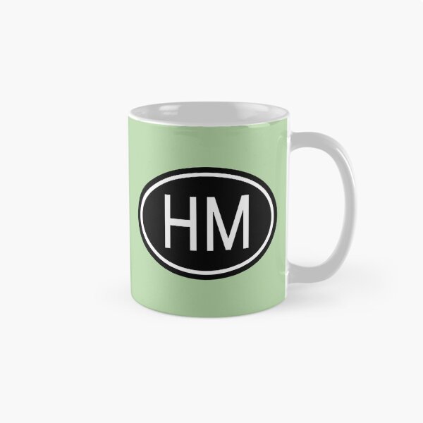 Artikelvorschau, HM Initialen Monogramm ovale weiße Buchstaben entworfen und verkauft von Jeallan Designs.