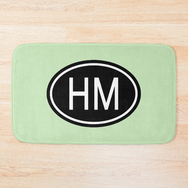 Item preview, HM Initials Monogram Oval White Letters designed and sold by Jeallan Designs.