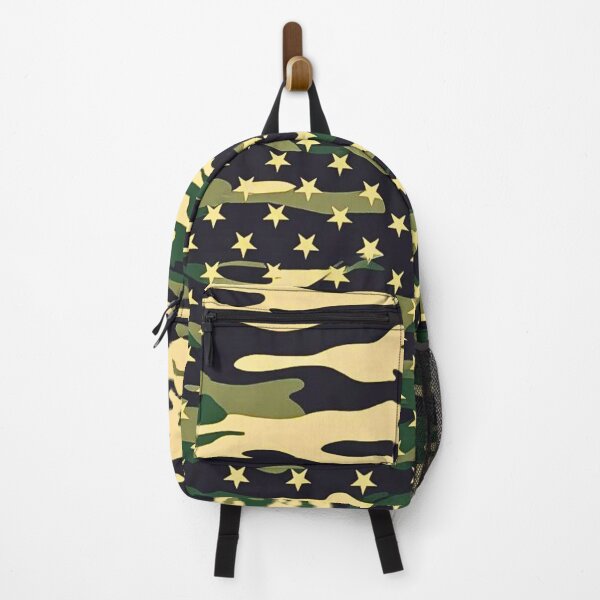 Artikelvorschau, Umgedrehtes, beunruhigtes Camouflage-Design mit amerikanischer Flagge im Militärstil entworfen und verkauft von CamouflageLab.