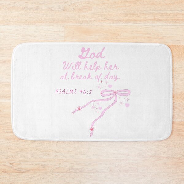 Item preview, God Will help her at break of day, Coquette, Pink Bow  designed and sold by ErynRoseDesign.