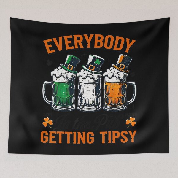 Item preview, Lucky Everybody In The Pub Getting Tipsy Funny St Patrick's Day designed and sold by Vincent-Cloud.