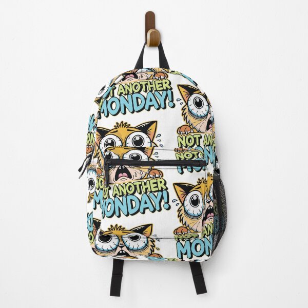 Item preview, Funny Cat Illustration Expressing Dread of Monday Morning with Humorous Text designed and sold by portokalis.