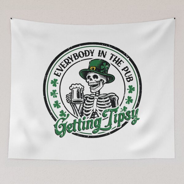 Item preview, Patrick's Day Everybody In The Pub Getting Tipsy Funny designed and sold by Vincent-Cloud.