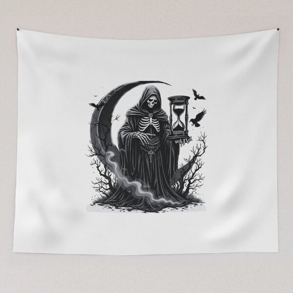Item preview, Grim Reaper Timekeeper – Dark Gothic Death Art designed and sold by akhdesigns7.