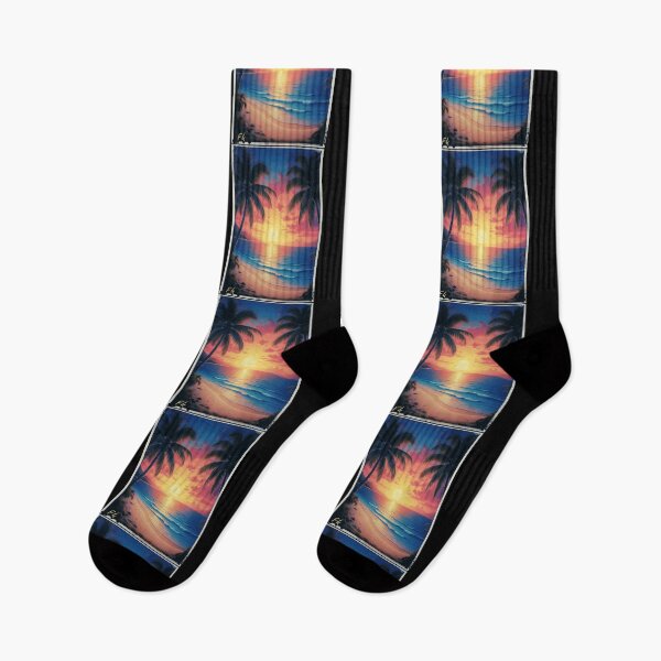 Item preview, Sunset Beach Tropical Palm Tree designed and sold by Fateh-Kro ⭐⭐⭐⭐⭐.