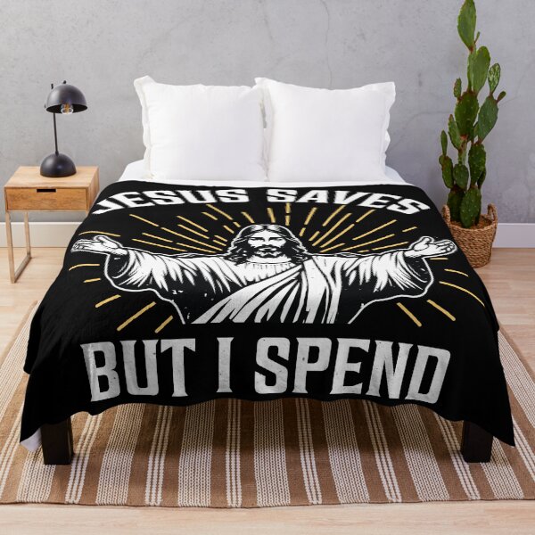 Item preview, Jesus Saves But I Spend designed and sold by PaulSDesign.