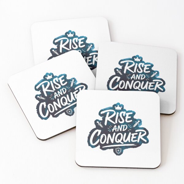Item preview, Rise And Conquer - Cute Watercolor Motivational Quotes designed and sold by RiceArtShop.