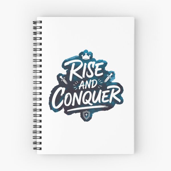 Item preview, Rise And Conquer - Cute Watercolor Motivational Quotes designed and sold by RiceArtShop.