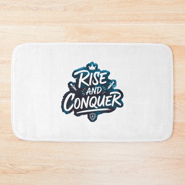 Item preview, Rise And Conquer - Cute Watercolor Motivational Quotes designed and sold by RiceArtShop.