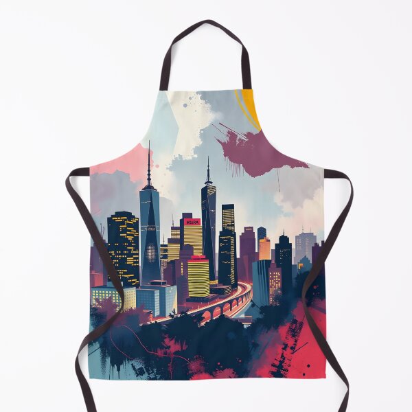 Item preview, Modern Abstract Urban Landscape colorful best designed and sold by bukajart.