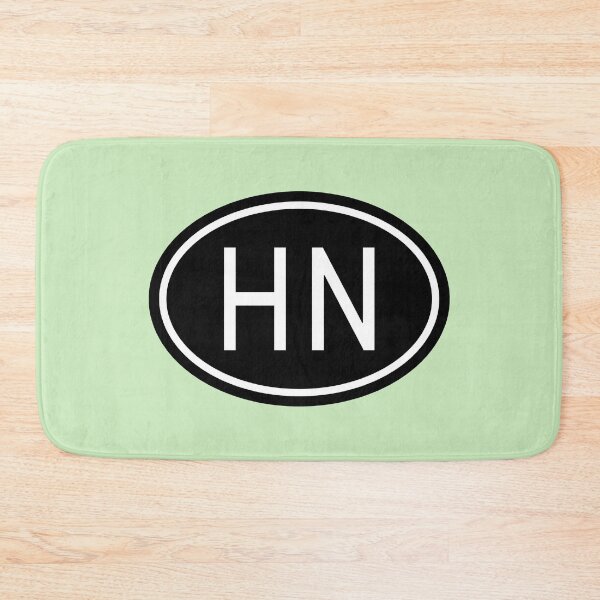 Item preview, HN Initials Monogram Oval White Letters designed and sold by Jeallan Designs.