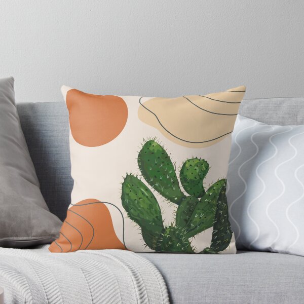 Item preview, Abstract modern botanical art , cactus designed and sold by Green Plantessa.