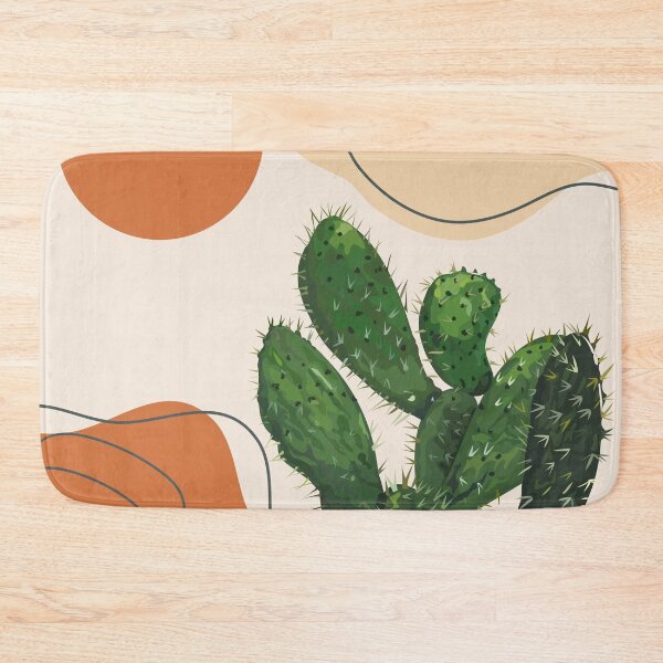 Item preview, Abstract modern botanical art , cactus designed and sold by Green Plantessa.
