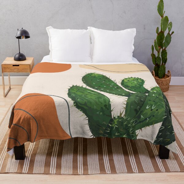 Item preview, Abstract modern botanical art , cactus designed and sold by Green Plantessa.