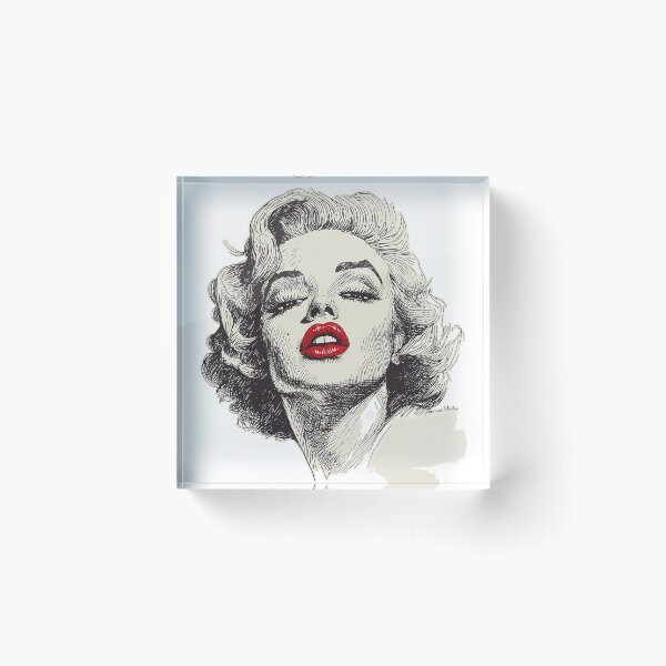 Item preview, Marilyn Monroe in the style of Robert Crumb designed and sold by AnOddAngle.