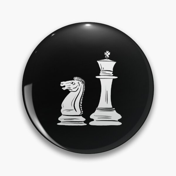 Item preview, White knight and king chess pieces  designed and sold by TheDoodlemancer.
