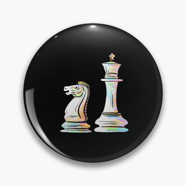 Item preview, White knight and king chess pieces crystal designed and sold by TheDoodlemancer.