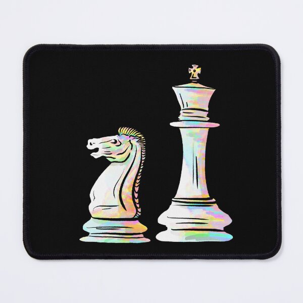 Item preview, White knight and king chess pieces crystal designed and sold by TheDoodlemancer.