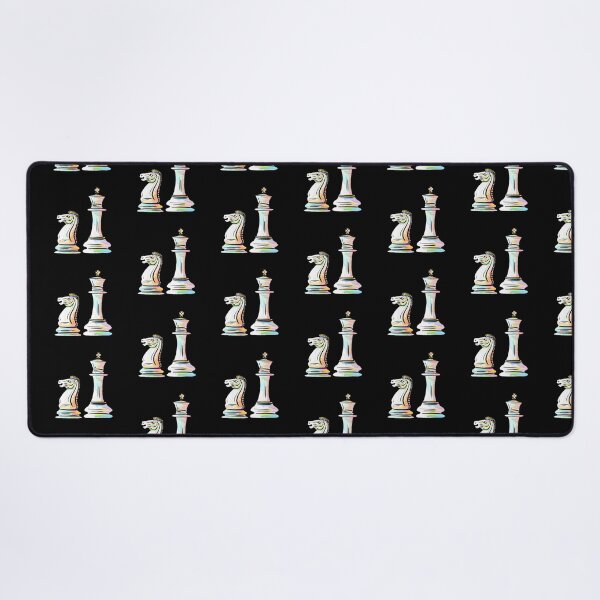 Item preview, White knight and king chess pieces crystal designed and sold by TheDoodlemancer.