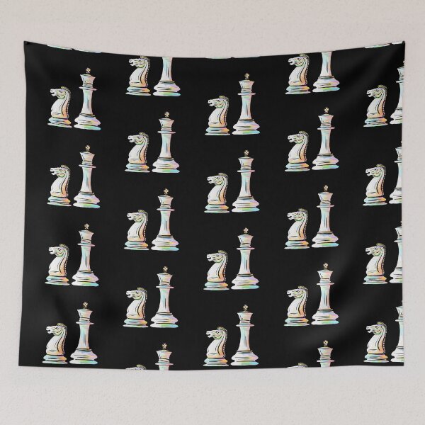 Item preview, White knight and king chess pieces crystal designed and sold by TheDoodlemancer.