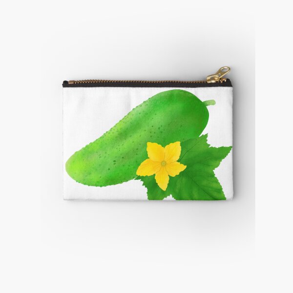 Item preview, Cucumbers Clipart, Cucumber with Leaf and Flower, Illustration designed and sold by viktoriaart0303.